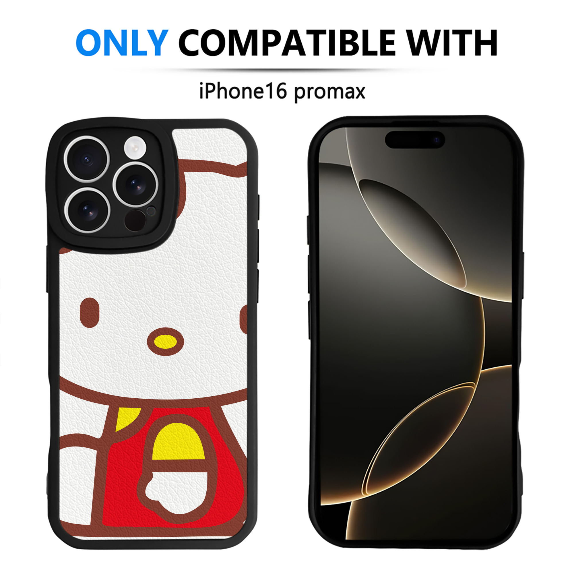 （画像用） Hello Kitty ハローキティ 【iPhone 16シリーズ対応】シリコンスマホケース（レザー調） 材質：シリコン